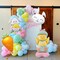 Easter Balloon Garland Arch Kit, Pastel Rainbow Balloons Easter Decorations with Bunny, Carrot & Chicken Foil Balloons for Baby Shower Birthday Spring Party Decorations